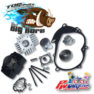 44mm Big Bore 60cc Piston Kit With Gasket – For Yamaha PW50, PY50, PeeWee, QT50