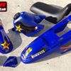 PW50 Blue Plastic, Fuel Tank, Graphics, and Seat