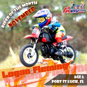 PW Only rider of the month November 2017