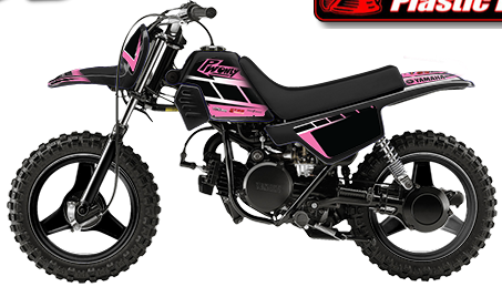 Black Plastic Pink Black Hurricane Pwonly Com Yamaha Pw50 Pw80 Parts