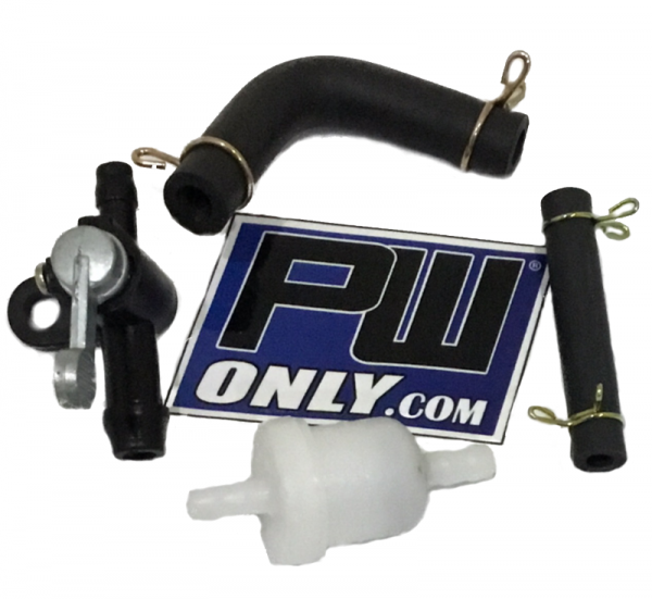 PW50 fuel hose with pet cock valve and fuel filter kit